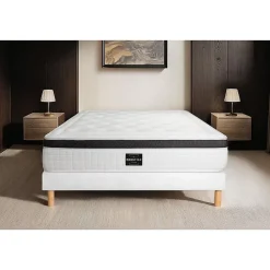 Prestige Literie Ensemble Mémoire de forme de confort Equilibré avec sommier kit* Ensemble Sommier Et Matelas