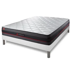 Somness Ensemble Mémoire de forme de confort Ferme avec sommier kit* Ensemble Sommier Et Matelas