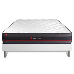 Somness Ensemble Mémoire de forme de confort Ferme avec sommier kit* Ensemble Sommier Et Matelas