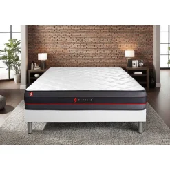 Somness Ensemble Mémoire de forme de confort Ferme avec sommier tapissier* Ensemble Sommier Et Matelas