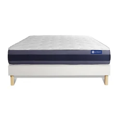 Actisom Ensemble Mémoire de forme de confort Equilibré avec sommier kit* Ensemble Sommier Et Matelas