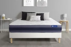 Actisom Ensemble Mémoire de forme de confort Equilibré avec sommier kit* Ensemble Sommier Et Matelas
