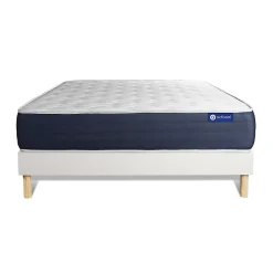 Actisom Ensemble Mémoire de forme de confort Equilibré avec sommier kit* Ensemble Sommier Et Matelas