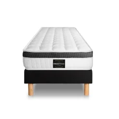 Prestige Literie Ensemble Mémoire de forme de confort Ferme avec sommier tapissier* Ensemble Sommier Et Matelas