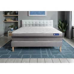Ensemble Mémoire de forme de confort Mi-ferme avec sommier kit>Actisom Outlet