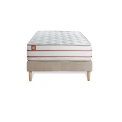 Marmottes & Co Ensemble Mémoire de forme de confort Très ferme avec sommier tapissier* Ensemble Sommier Et Matelas