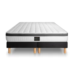 Prestige Literie Ensemble Mémoire de forme de confort Ferme avec sommier tapissier* Ensemble Sommier Et Matelas