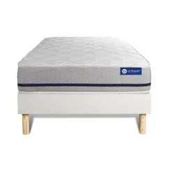 Actisom Ensemble Mémoire de forme de confort Mi-ferme avec sommier kit* Ensemble Sommier Et Matelas