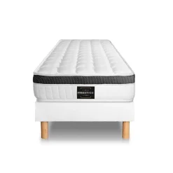 Prestige Literie Ensemble Mémoire de forme de confort Ferme avec sommier kit* Ensemble Sommier Et Matelas