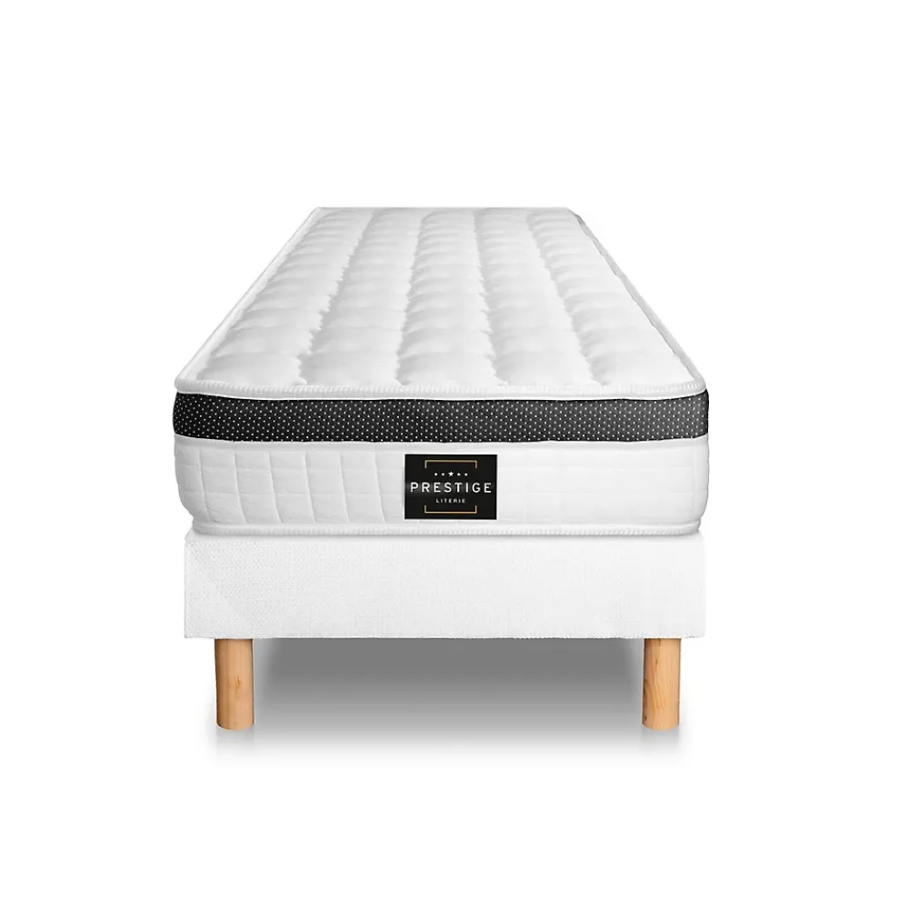 Prestige Literie Ensemble Mémoire de forme de confort Ferme avec sommier kit* Ensemble Sommier Et Matelas
