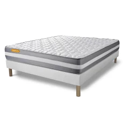 Sept Nuits Ensemble Mémoire de forme de confort Ferme avec sommier tapissier* Ensemble Sommier Et Matelas