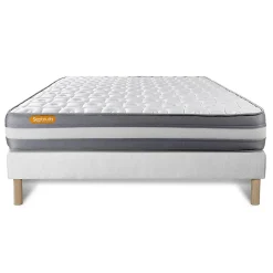 Sept Nuits Ensemble Mémoire de forme de confort Ferme avec sommier tapissier* Ensemble Sommier Et Matelas