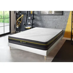 Sleepfit Ensemble Mémoire de forme de confort Ferme avec sommier kit* Ensemble Sommier Et Matelas