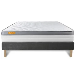 Sept Nuits Ensemble Mémoire de forme de confort Ferme avec sommier tapissier* Ensemble Sommier Et Matelas
