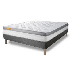 Sept Nuits Ensemble Mémoire de forme de confort Ferme avec sommier tapissier* Ensemble Sommier Et Matelas