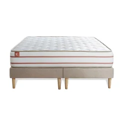 Ensemble Mémoire de forme de confort Très ferme avec sommier tapissier>Marmottes & Co Sale