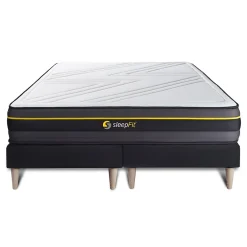 Sleepfit Ensemble Mémoire de forme de confort Ferme avec sommier tapissier* Ensemble Sommier Et Matelas