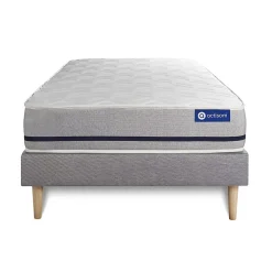 Actisom Ensemble Mémoire de forme de confort Mi-ferme avec sommier kit* Ensemble Sommier Et Matelas