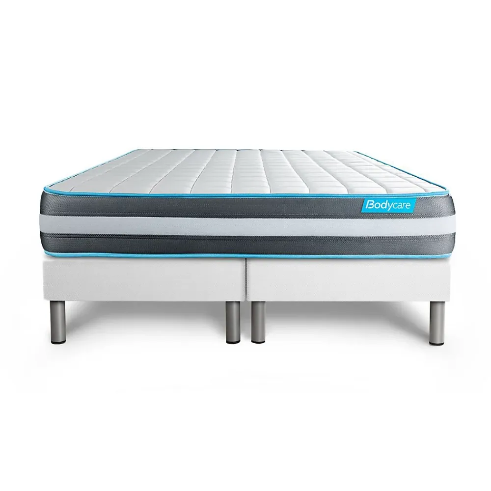 Bodycare Ensemble Mémoire de forme de confort Ferme avec sommier tapissier* Ensemble Sommier Et Matelas