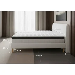 Ensemble Mémoire de forme de confort Ferme avec sommier kit><noscript><img width=