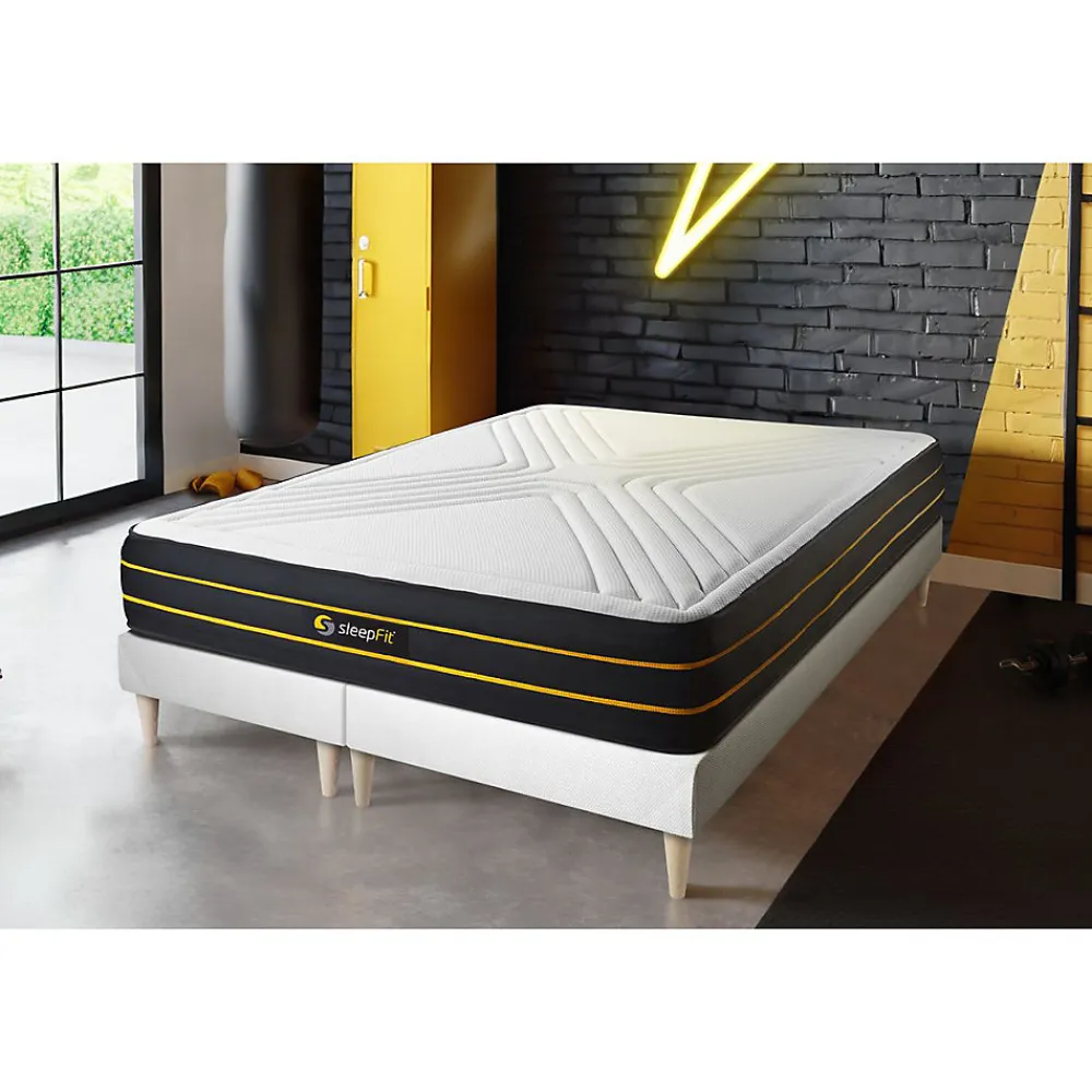 Ensemble Mémoire de forme et micro ressorts ensachés de confort Equilibré avec sommier tapissier>Sleepfit Sale