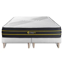 Ensemble Mémoire de forme et micro ressorts ensachés de confort Equilibré avec sommier tapissier>Sleepfit Sale