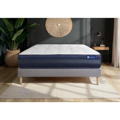 Actisom Ensemble Mémoire de forme de confort Très ferme avec sommier kit* Ensemble Sommier Et Matelas