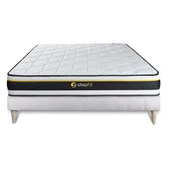 Sleepfit Ensemble Mousse de confort Très ferme avec sommier tapissier* Ensemble Sommier Et Matelas