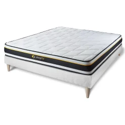 Sleepfit Ensemble Mousse de confort Très ferme avec sommier kit* Ensemble Sommier Et Matelas