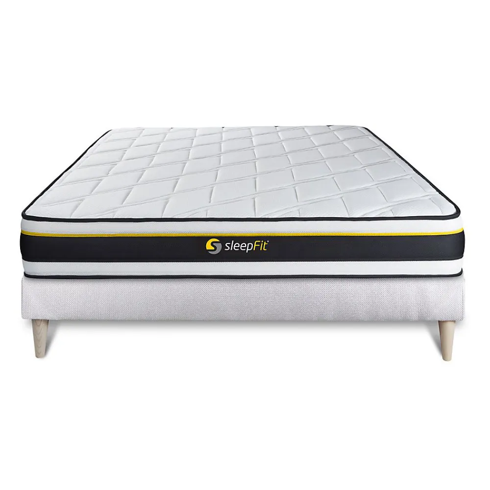 Sleepfit Ensemble Mousse de confort Très ferme avec sommier kit* Ensemble Sommier Et Matelas