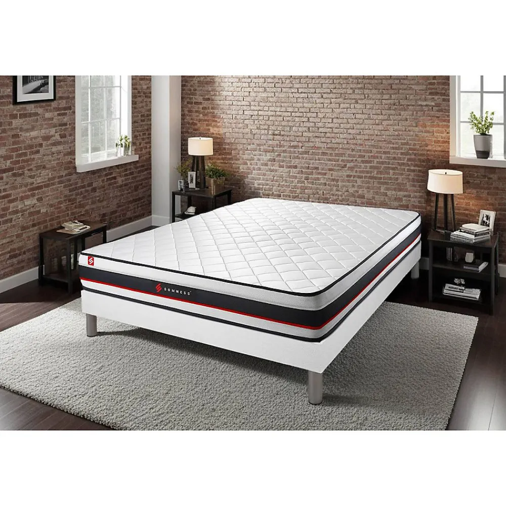Ensemble Mousse de confort Très ferme avec sommier tapissier>Somness Outlet