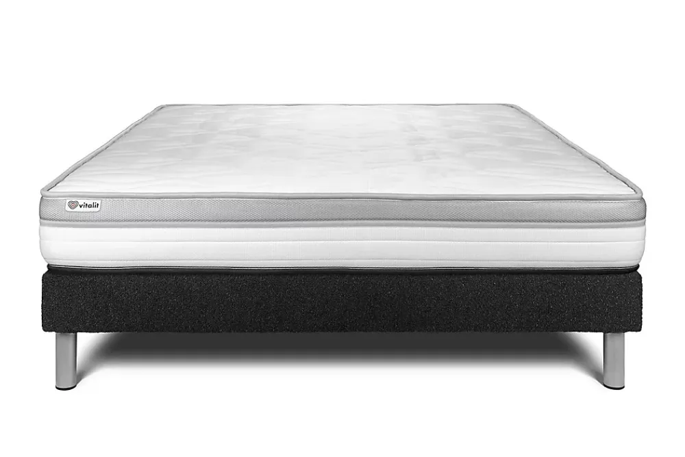 Vitalit Ensemble Mousse de confort Ferme avec sommier kit* Ensemble Sommier Et Matelas