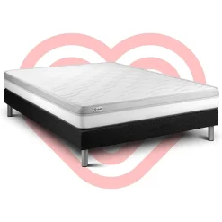 Vitalit Ensemble Mousse de confort Ferme avec sommier kit* Ensemble Sommier Et Matelas