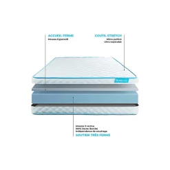 Bodycare Ensemble Mousse de confort Très ferme avec sommier tapissier* Ensemble Sommier Et Matelas