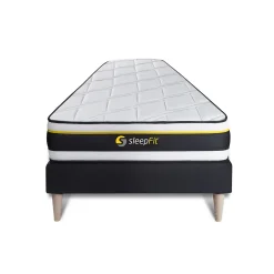 Sleepfit Ensemble Mousse de confort Très ferme avec sommier kit* Ensemble Sommier Et Matelas
