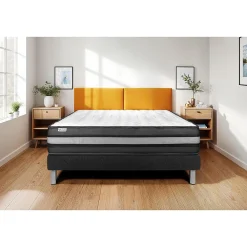 Vitalit Ensemble Mousse polyuréthane à mémoire de forme de confort Ferme avec sommier kit* Ensemble Sommier Et Matelas