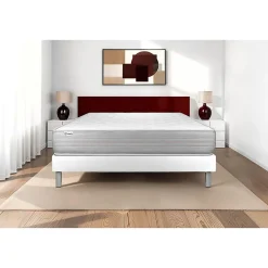 Vitalit Ensemble Mousse polyuréthane à mémoire de forme de confort Ferme avec sommier tapissier* Ensemble Sommier Et Matelas