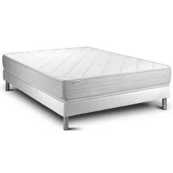 Ensemble Mousse polyuréthane à mémoire de forme de confort Ferme avec sommier tapissier>Vitalit Hot