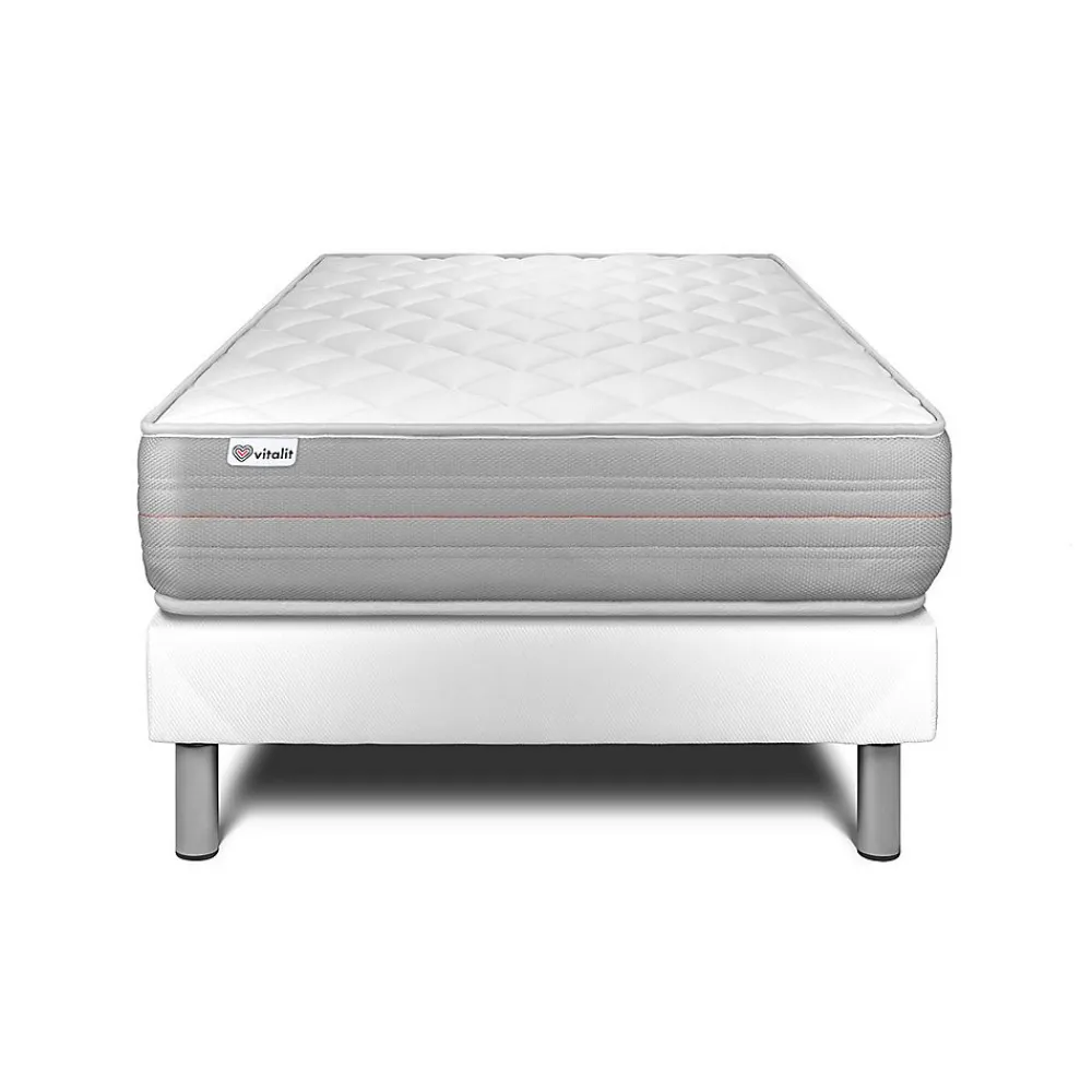 Ensemble Mousse polyuréthane à mémoire de forme de confort Ferme avec sommier tapissier>Vitalit Clearance