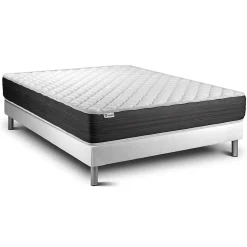Ensemble Mousse polyuréthane à mémoire de forme de confort Ferme avec sommier kit>Vitalit Hot