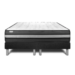 Vitalit Ensemble Mousse polyuréthane à mémoire de forme de confort Ferme avec sommier tapissier* Ensemble Sommier Et Matelas