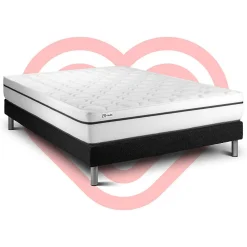 Ensemble Mousse polyuréthane à mémoire de forme de confort Ferme avec sommier kit><noscript><img width=