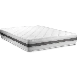 Vitalit Ensemble Mousse polyuréthane à mémoire de forme de confort Equilibré avec sommier tapissier* Ensemble Sommier Et Matelas