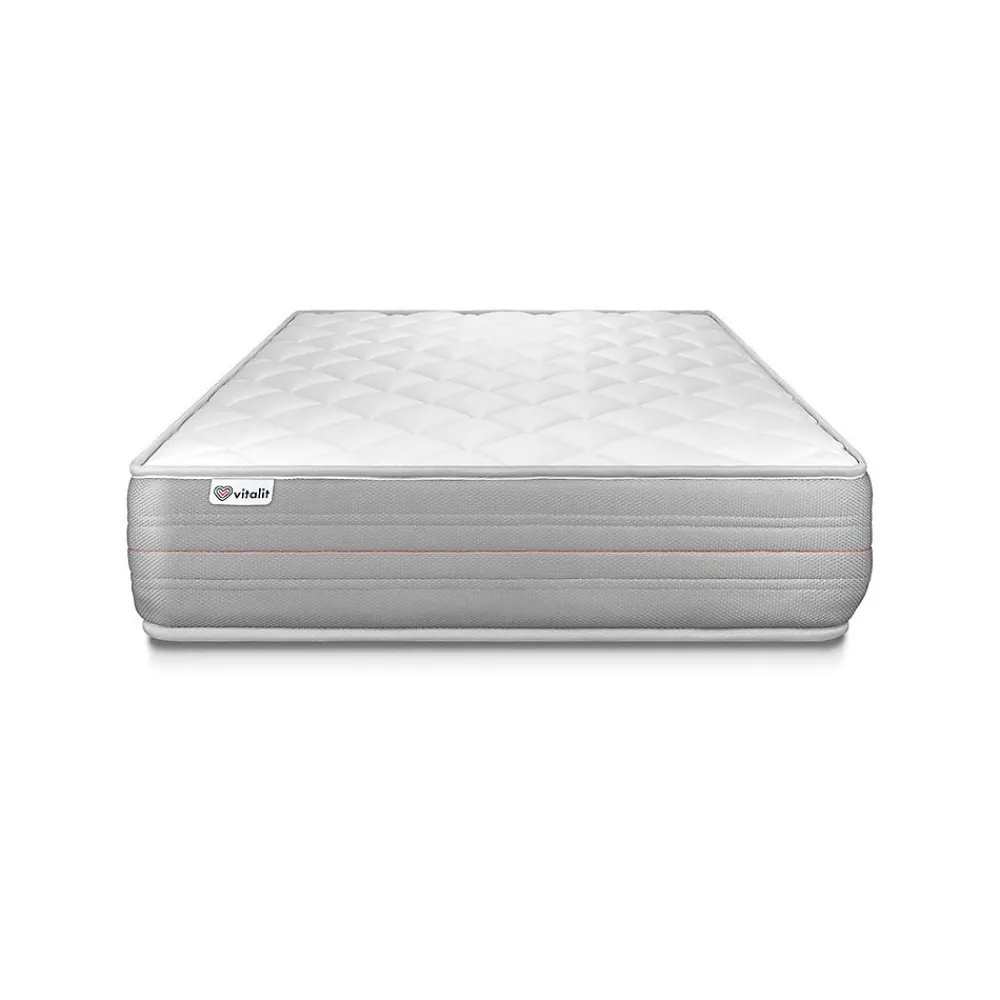 Ensemble Mousse polyuréthane à mémoire de forme de confort Ferme avec sommier tapissier>Vitalit Hot