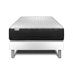 Ensemble Mousse polyuréthane à mémoire de forme de confort Ferme avec sommier tapissier>Vitalit Discount