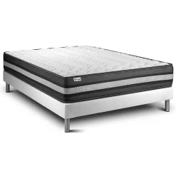 Ensemble Mousse polyuréthane à mémoire de forme de confort Ferme avec sommier tapissier>Vitalit New