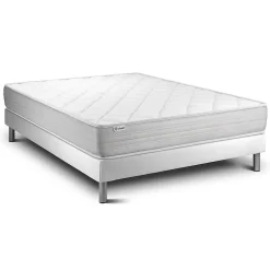 Vitalit Ensemble Mousse polyuréthane à mémoire de forme de confort Ferme avec sommier kit* Ensemble Sommier Et Matelas
