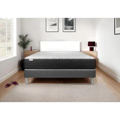 Vitalit Ensemble Mousse polyuréthane à mémoire de forme de confort Ferme avec sommier tapissier* Ensemble Sommier Et Matelas