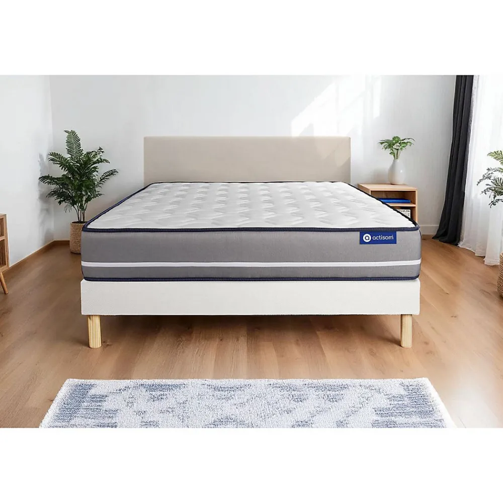 Actisom Ensemble Ressorts ensachés de confort Ferme avec sommier kit* Ensemble Sommier Et Matelas