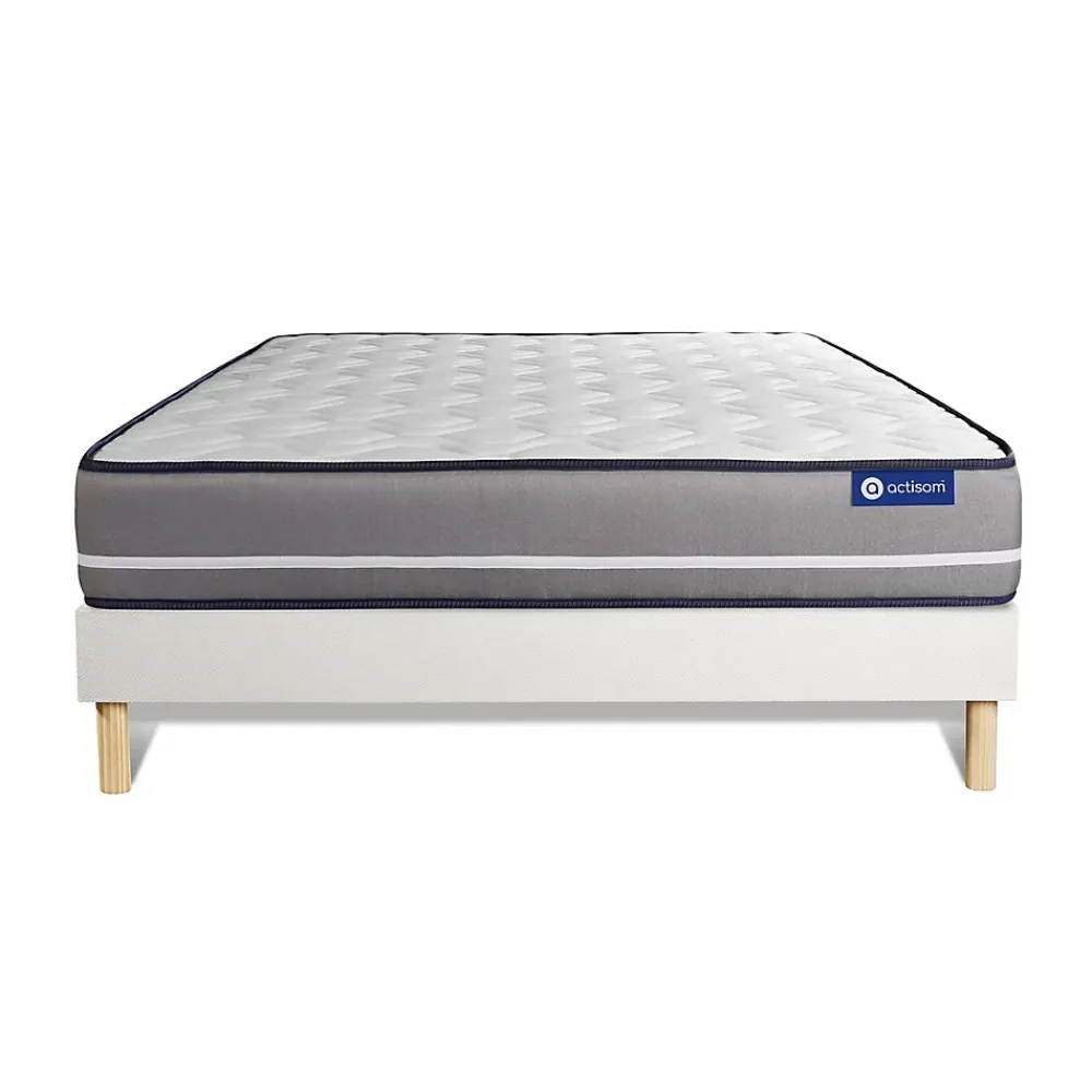 Actisom Ensemble Ressorts ensachés de confort Ferme avec sommier kit* Ensemble Sommier Et Matelas